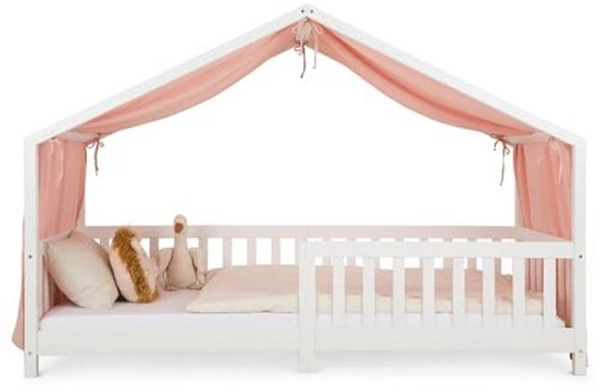 Décoration enfant Idimex Rrideau de lit LIAN en mousseline 100% coton 125 x 310 cm, Pour lits