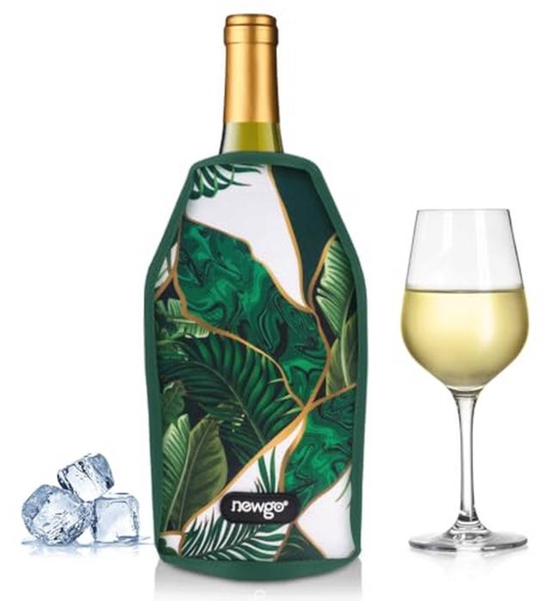 Wijn- en champagnekoeler, flessenkoeler en verwarmhuls van nylon