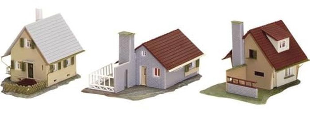 Eengezinshuisje Bouwpakket 13,9 x 3,7 x 22,4 cm - Modelspeelgoed voor Verzamelaars