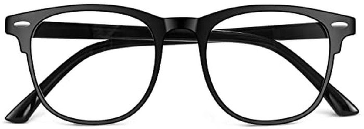 URAQT Blauwlichtblokkerende Bril, Anti-Blauwlichtbril HD Vision Computergamingbril, Antireflectiebril met Blauwlichtfilter, Lichtgewicht Leesbril met Heldere Lens Voor Dames en Heren