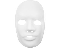 Masker 24 X 15,5 Cm Wit Kunststof
