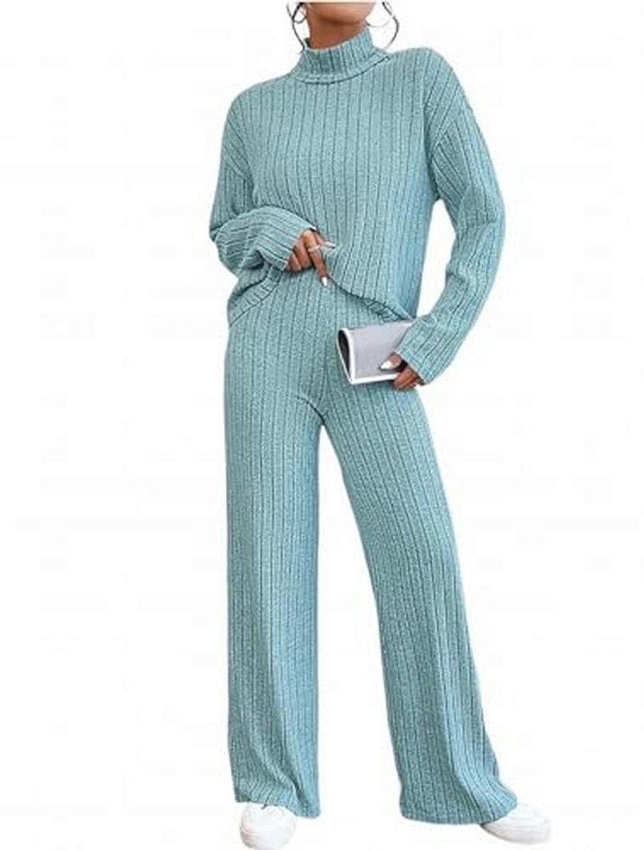 Elegante Damesoverall Set - 2-delig met Warme Trui en Lange Mouwen voor Herfst en Winter