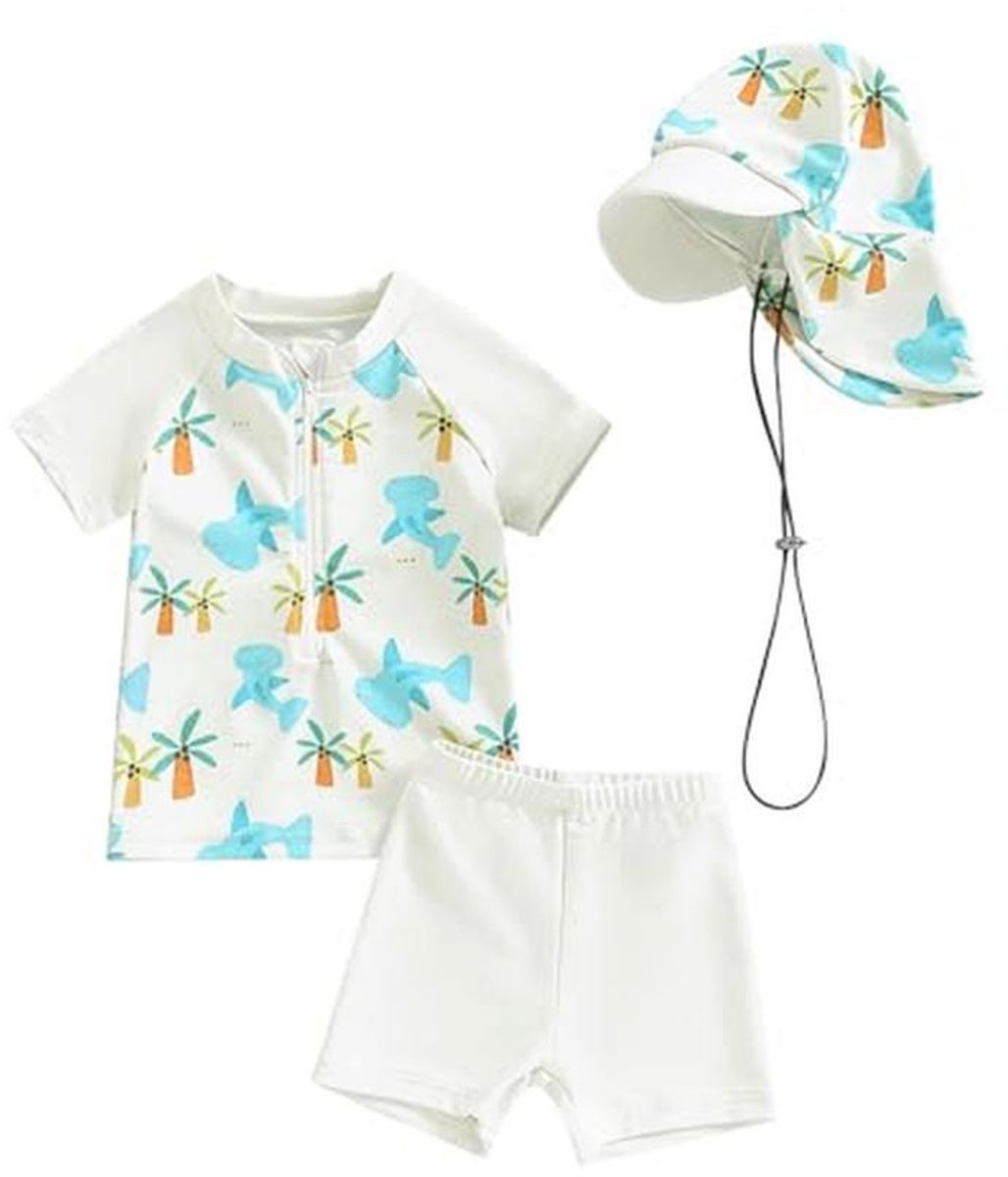 Tweedelig Babybadpak UV-kleding met Zonnehoed voor Jongens