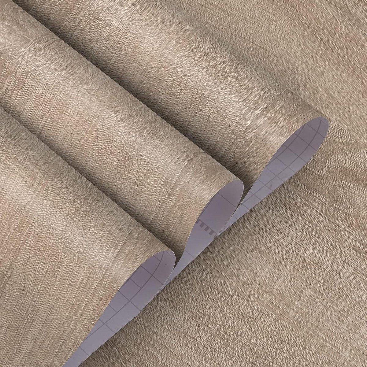 Provento - Zelfklevende Meubelfolie Grijs Eiken Houtnerf 40 cm x 9 m - Waterdicht - DIY Muur- en Werkblad Sticker