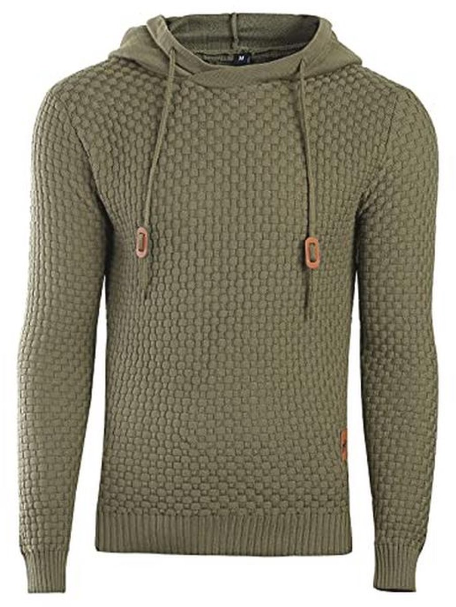 Casual lange mouwen trui met capuchon voor heren