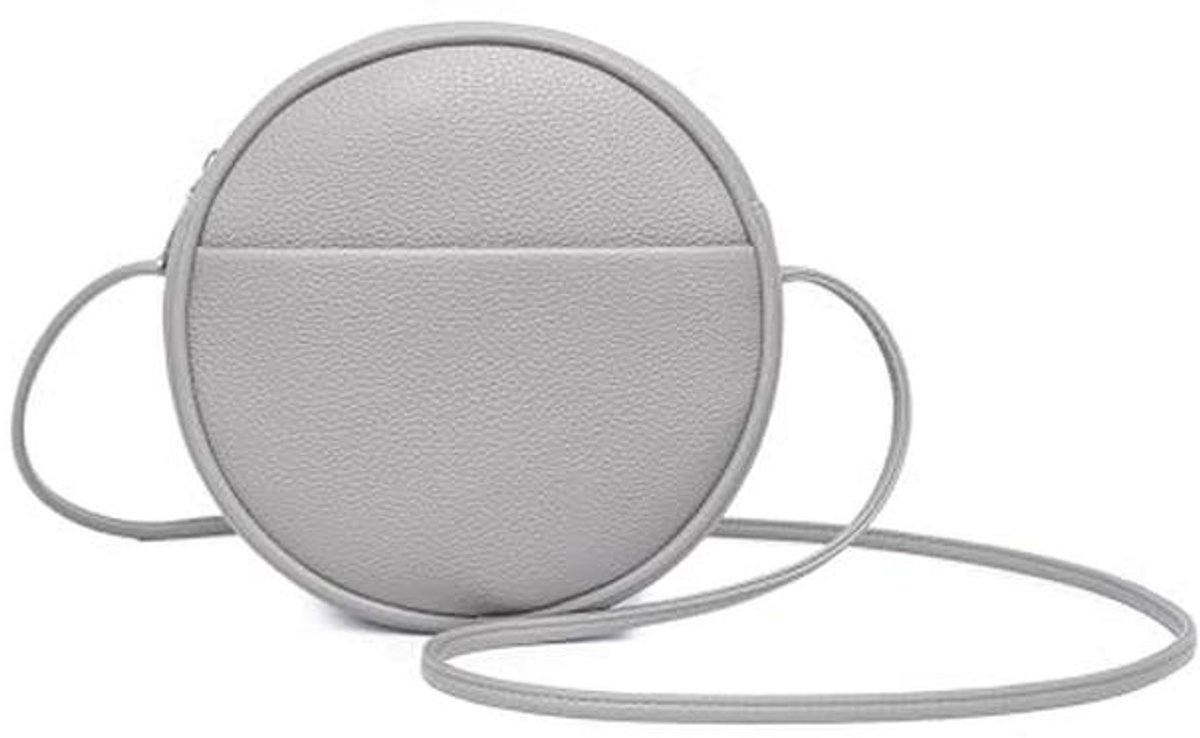 Cirkel Crossbody Tas voor Vrouwen - Verstelbare Schouderband, Nylon Portemonnee met Rits