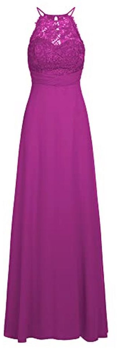 Elegante Avondjurk voor Dames met Kanten Bovenstuk en Drapering