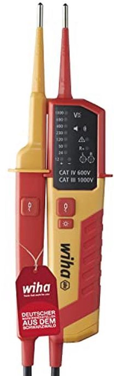 Spannings- en continuïteitstester 12-1000 VAC/1500 VDC - CAT IV