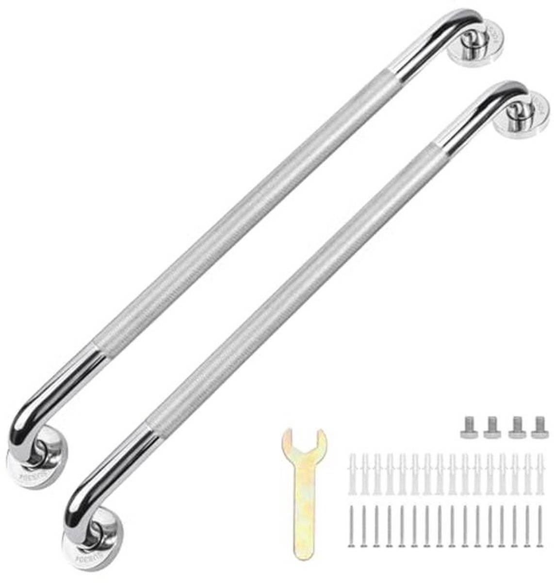 Badkamer Grab Bars 24 inch - Anti-slip RVS Handgrepen voor Veiligheid en Ondersteuning