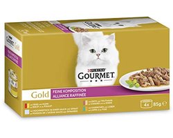 Kattenvoer Nat Soortenmix – Fijne Hapjes in Saus, 48 x 85 g