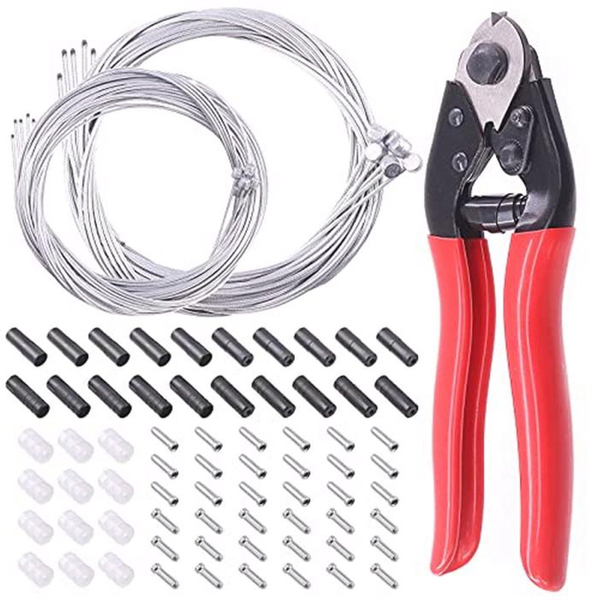 Fiets Rem- en Schakel Kabel Set 81 stuks met Kabelsnijder