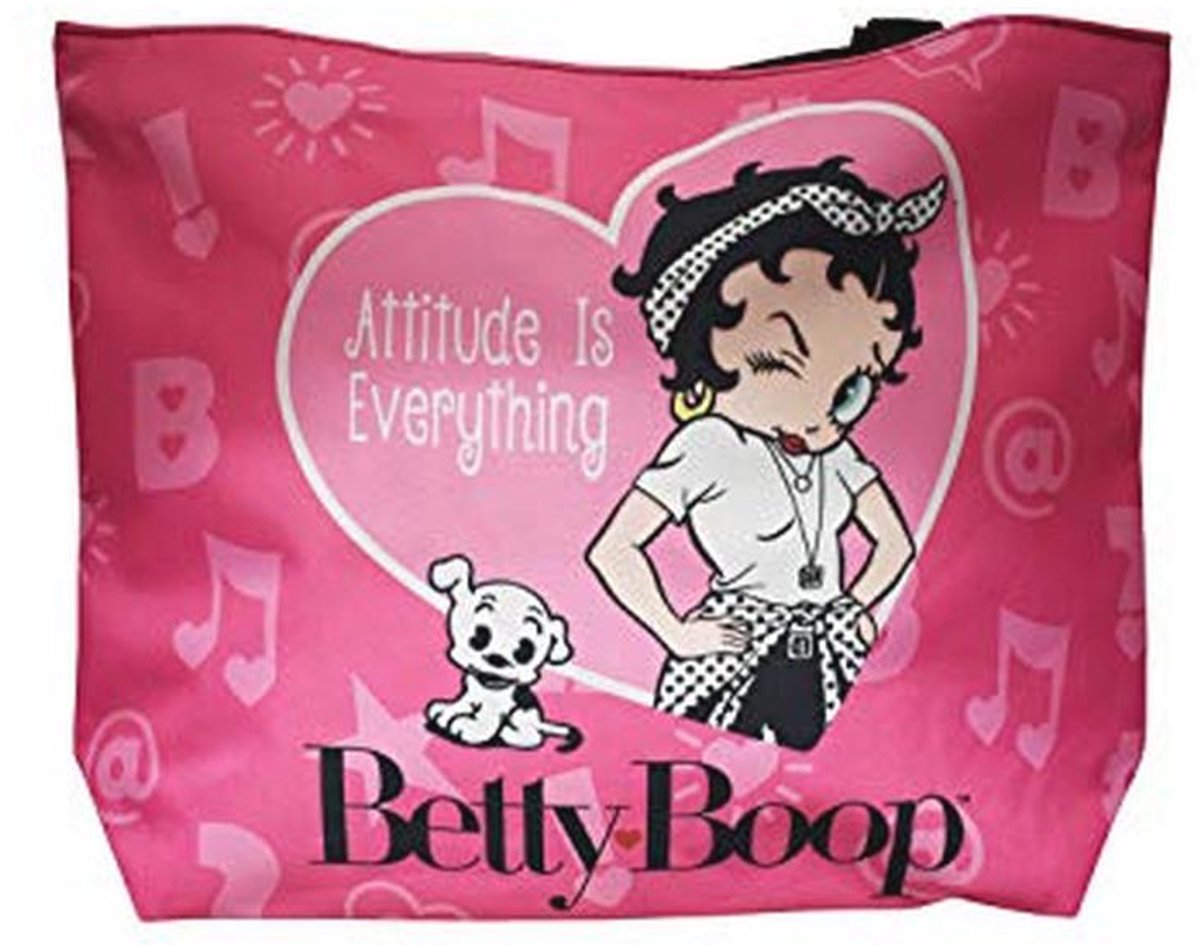 Grote Draagtas met Slogan - Ruime en Stijlvolle Tote Bag in Roze - 17,8" x 14"