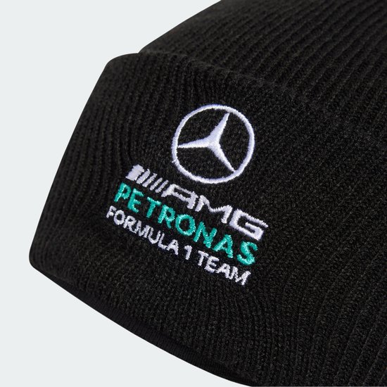 adidas Performance MERCEDES - AMG PETRONAS FORMULA 1 TEAM DNA BEANIE - Unisex - Zwart van Merkloos — afbeelding 3