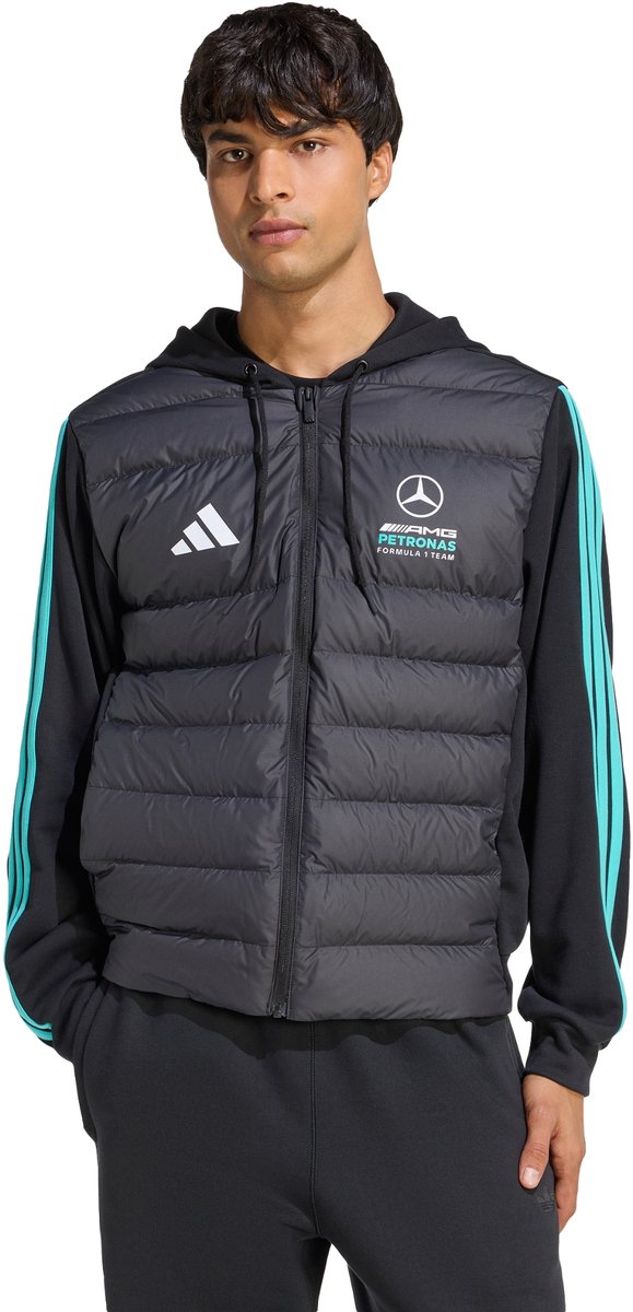 Adidas Performance Mercedes Amg Petronas Formula 1 Team Dna Pufferjack Heren Zwart
