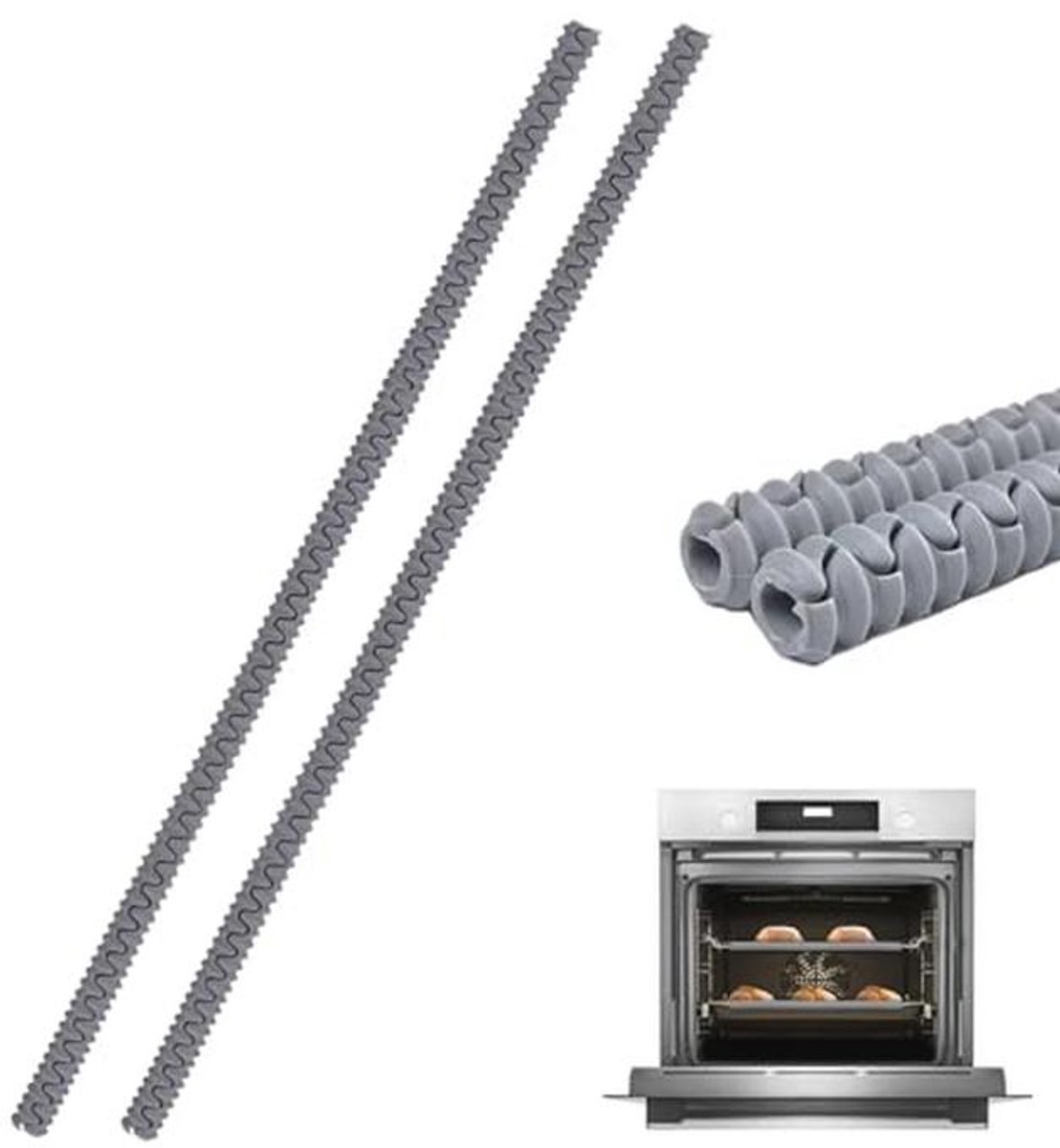 Hittebestendige siliconen ovenrekbeschermers 22 inch - 2 stuks