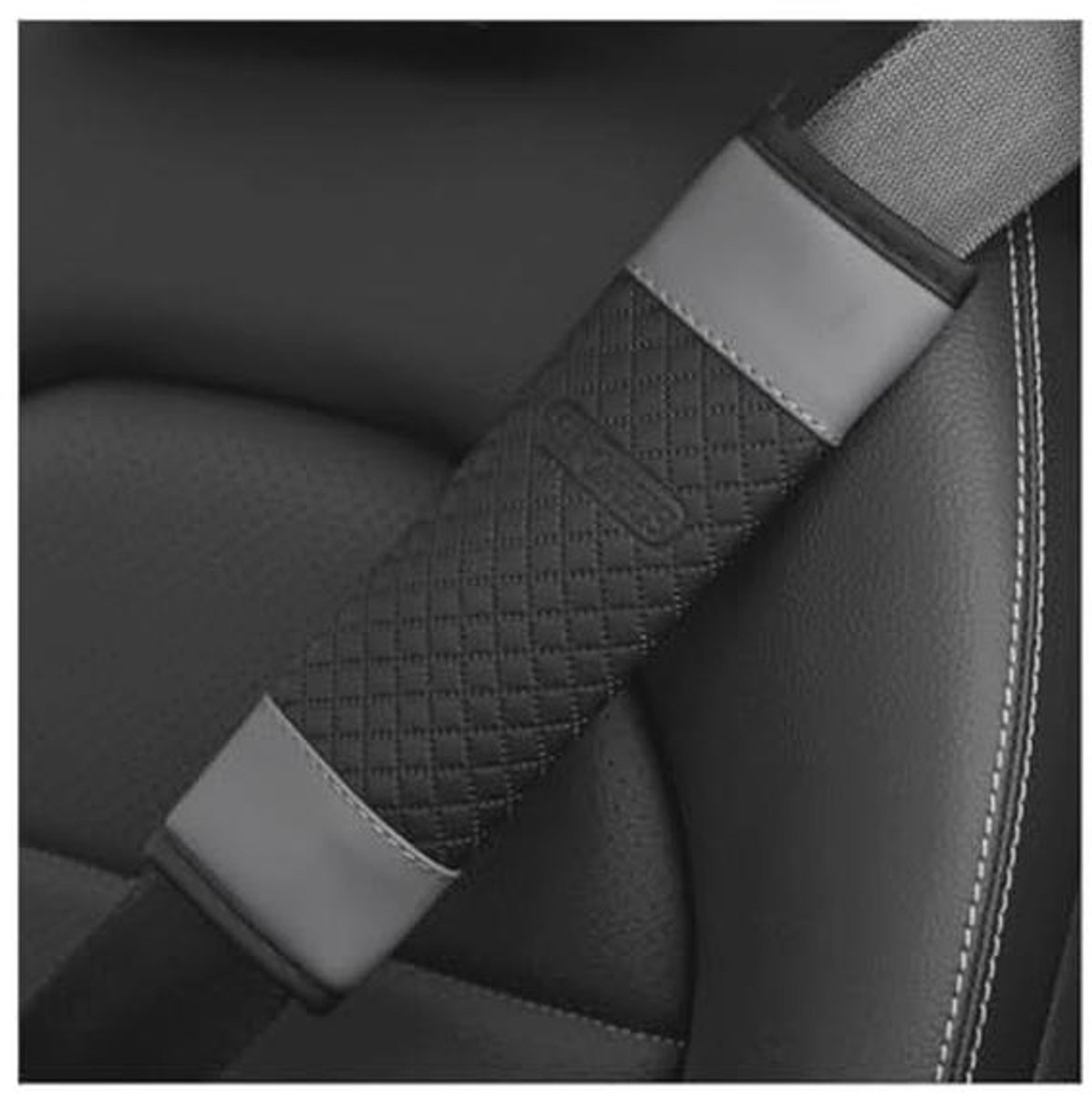 Zachte Autogordel Schouderpads 2 Pcs - Comfortabele Stoelgordel Covers voor Auto, Truck en SUV (Grijs)