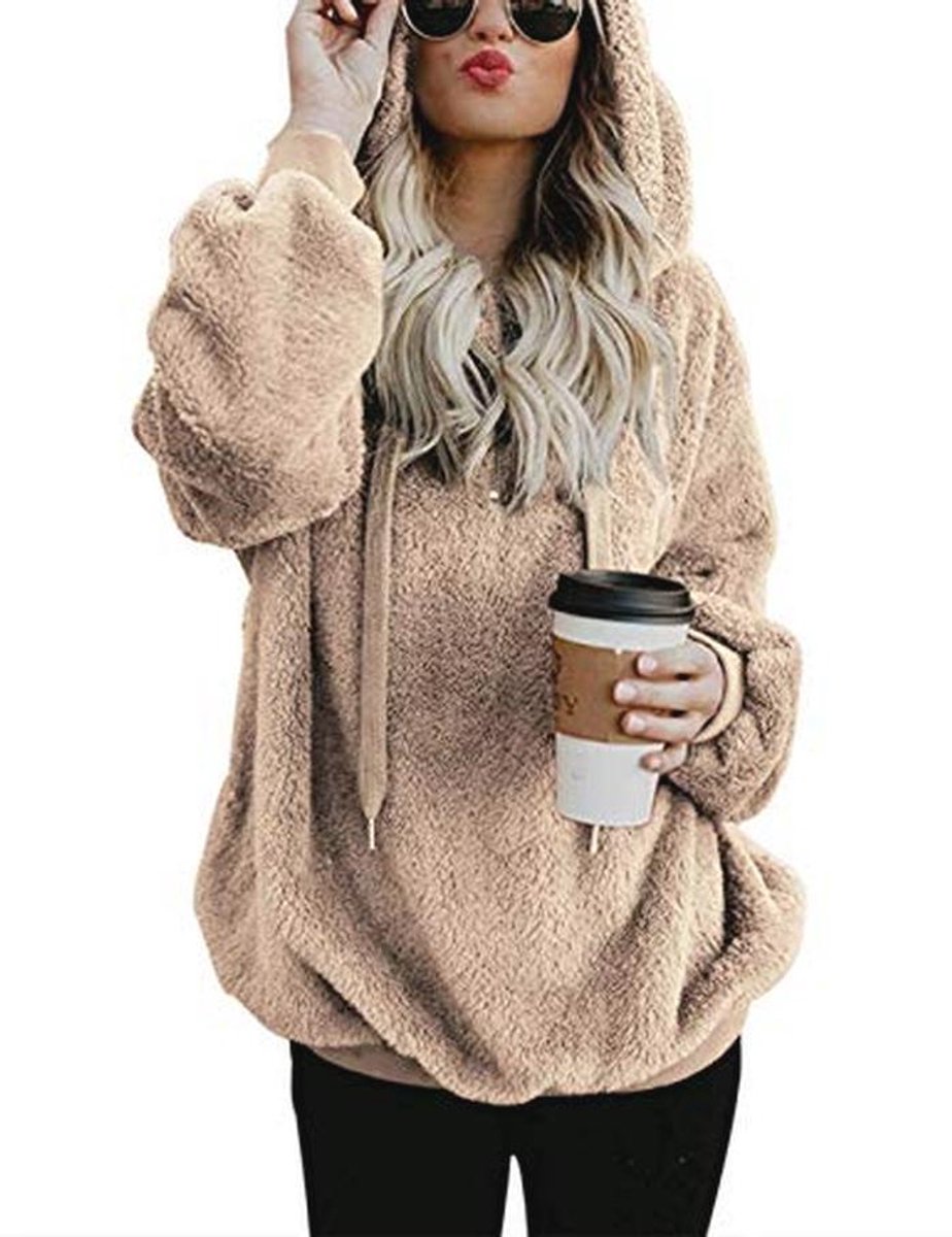Dames Hoodie Fleece Capuchonpullover voor Herfst en Winter - Warm Casual Sweatshirt