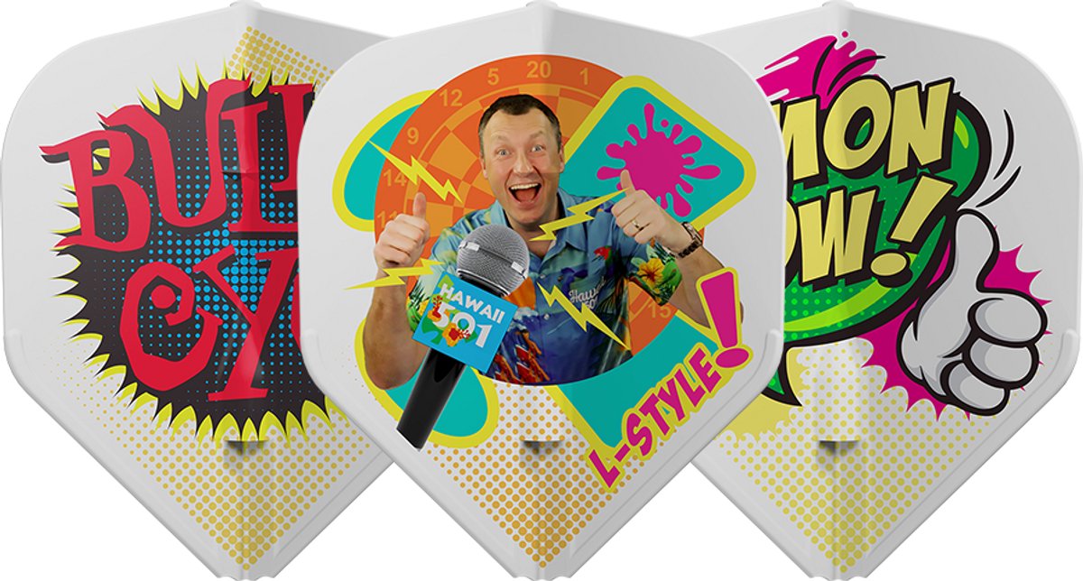 L-Style EZ L1 Wayne Mardle V1 Type C White - Dart Flights