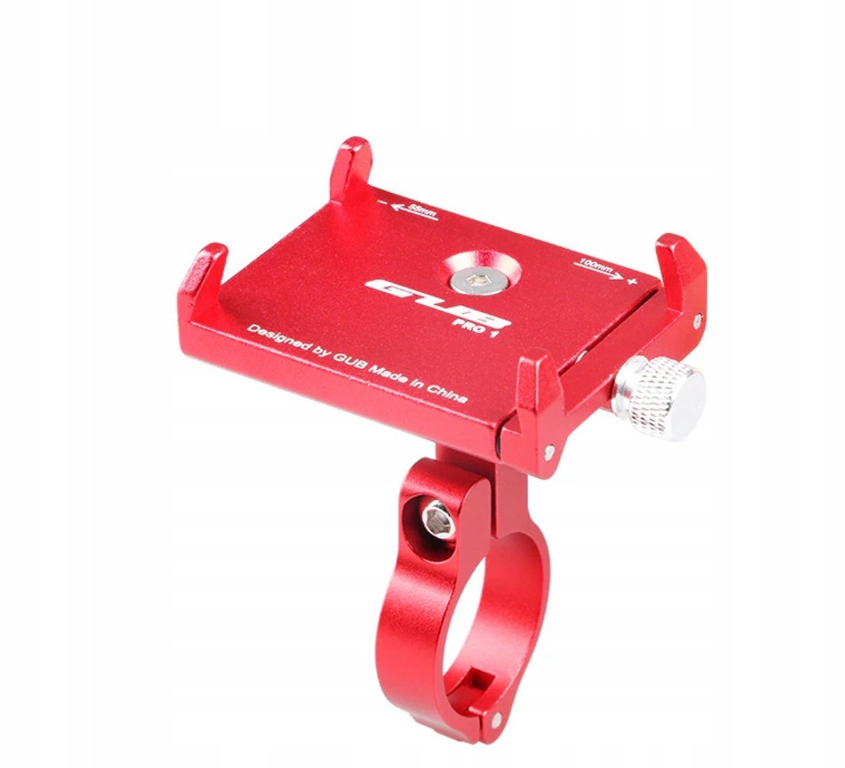 GUB PRO1 Fiets Telefoonhouder - Aluminium Rood