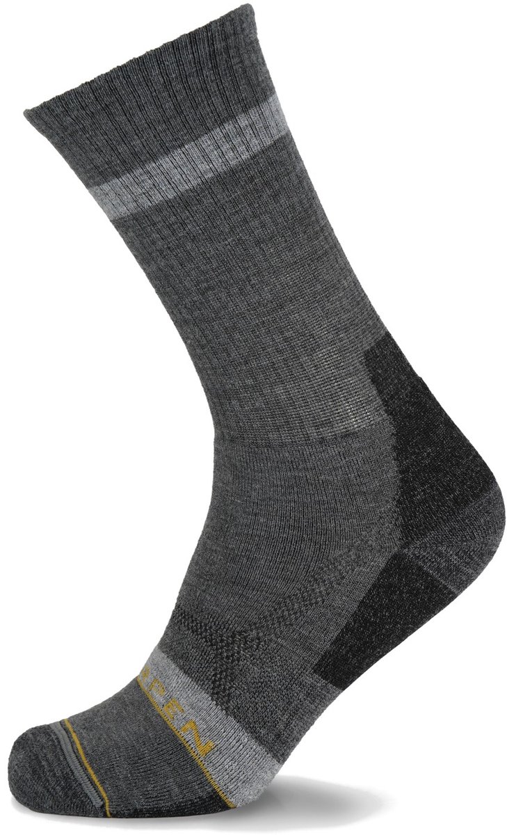 LORPEN Merino Hike Midweight Crew Wandelsokken – Heren 43-46 Grijs