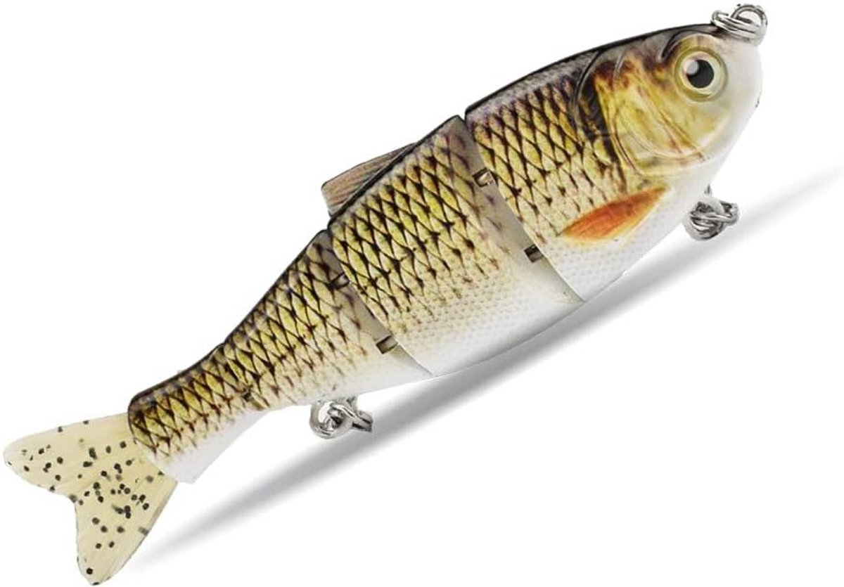 CSGoods - Shad Swimbait met Zachte Staart voor Vissen in Zoetwater en Zoutwater - Realistisch Ontwerp - Extra Zinkende Actie