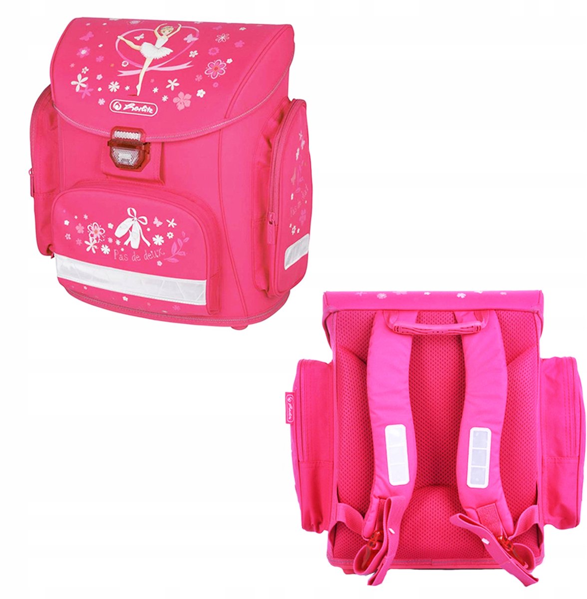 Herlitz Midi Ballerina Rugzak - Ergonomisch & Veilig voor Meisjes
