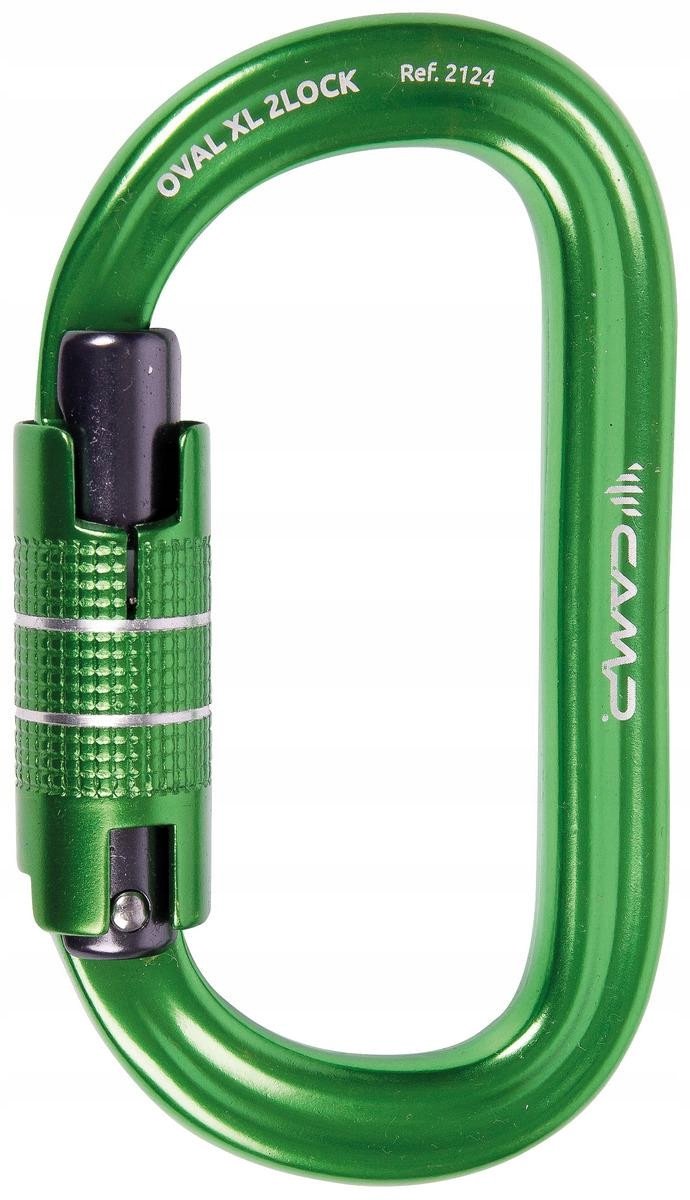 Camp Karabinek Oval XL 2Lock Groen - Robuust en Lichtgewicht