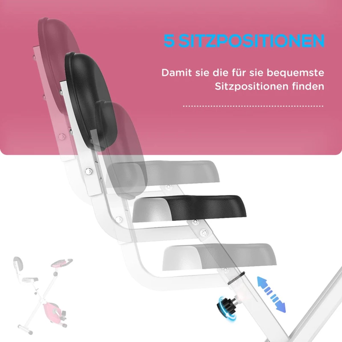 Opvouwbare Magnetische Hometrainer - 8 Verstelbare - afbeelding 3