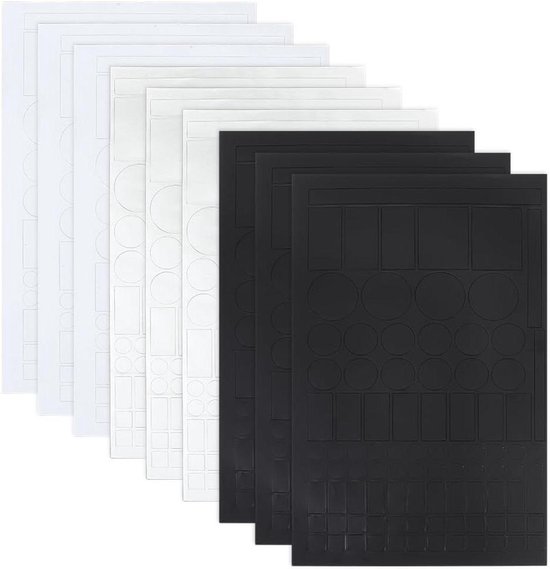 Provento - 9 stuks lichtblokkerende stickers in 3 maten voor led
