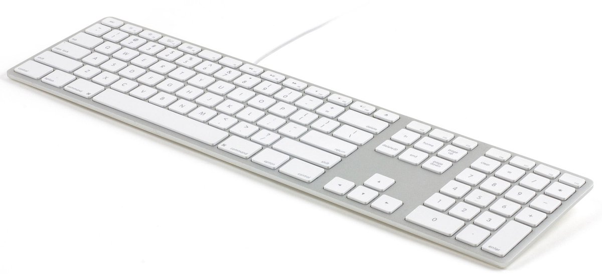 Matias MT1005AL Toetsenbord QWERTY, US-Engels, Mac Aluminium