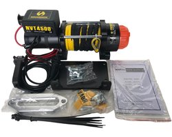 NovaWinch NVT4500i SR - Elektrische bootlier 12V - Quadlier met 2043 kg trekkracht - Met ergonomisch liertouw 15 meter - Incl. 3 meter kabelafstandbediening. Accessoires op aanvraag leverbaar.