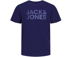 JACK&JONES JUNIOR JJECORP LOGO TEE SS O-NECK NOOS JNR Jongens T-shirt - Navy Blazer Jr /Large Print W.Navy Blazer
