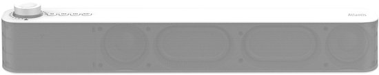 Atlantis Land soundbar 2.0 kanalen 20W wit draadloos en bedraad speaker met 3 uur accu