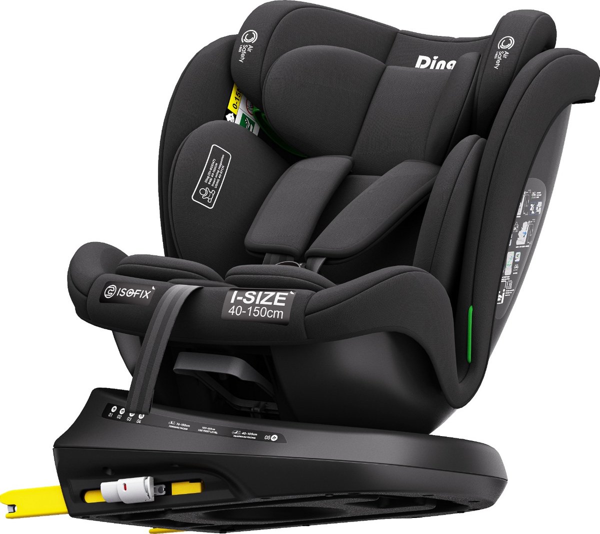 Ding Aiden 360° Isofix Autostoel - Groeit mee tot 12 jaar