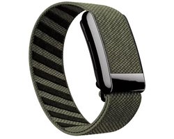 Nylon bandje - geschikt voor WHOOP 4.0 - elastische band met houder - groen