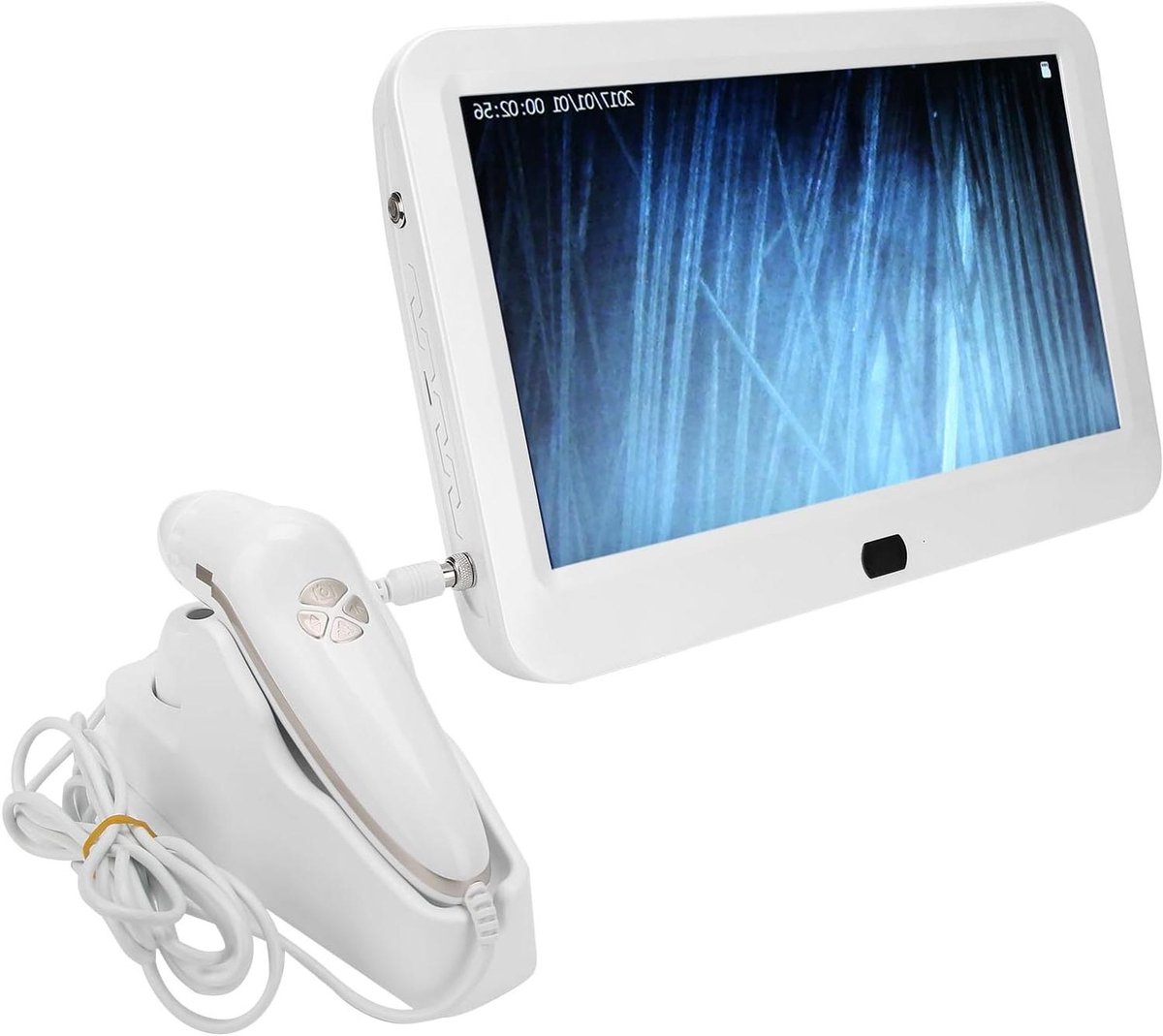 E-Ambar - Haaranalyse Tool voor Huiddiagnose 15,6 Inch met X-Objectief en 3 Lichtmodi