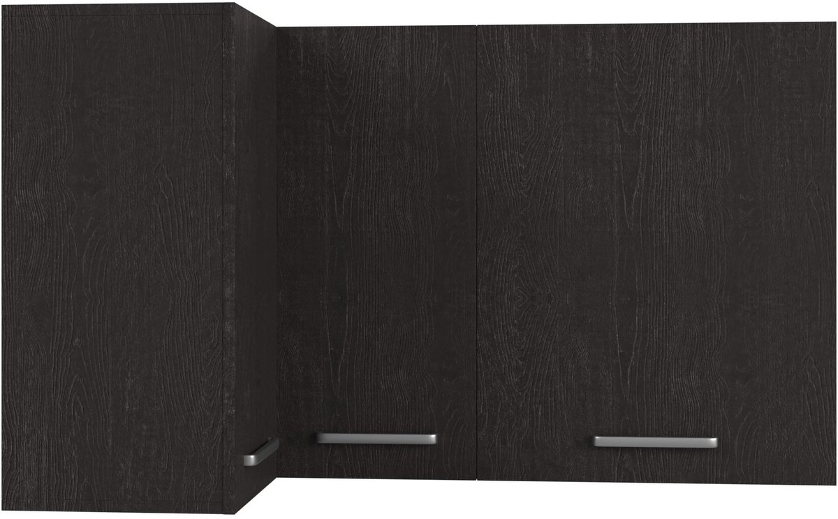 Wasophoogte® Keukenkast - Bovenkast keuken - Module O14 - 1300(D)*700(B)*770(H) mm - Zwart