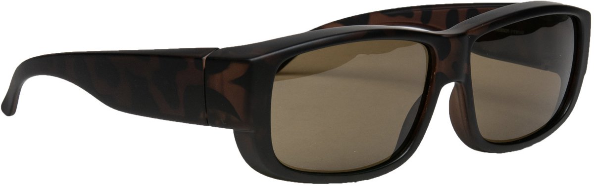 Melleson Eyewear Overzetzonnebril - Bruin - Gepolariseerd - 100% UV-A en UV-B Bescherming - Inclusief Microvezel Pouch