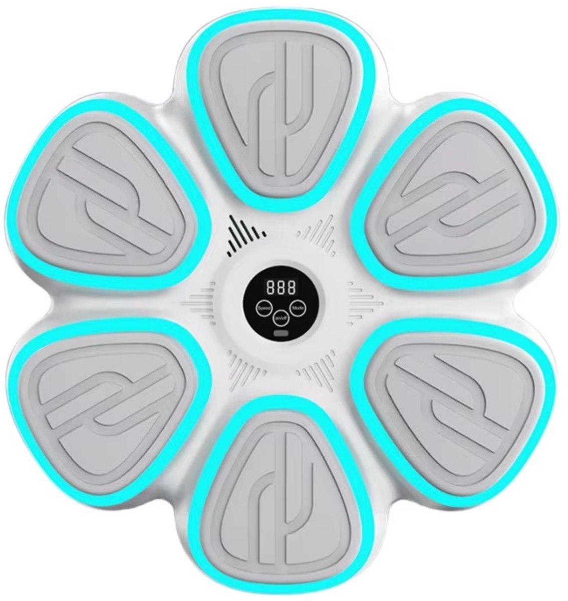 Bluetooth-muziekboksdoelwit voor kinderen, multifunctioneel wanddoelwit voor thuisoefeningen, geschikt voor sportscholen en thuis - wit