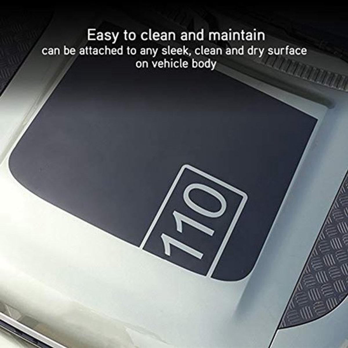 Bonnet Sticker - Decoratieve Cover - Geschikt Voor Land Rover Defender 110 - PVC - 72 x 83 cm