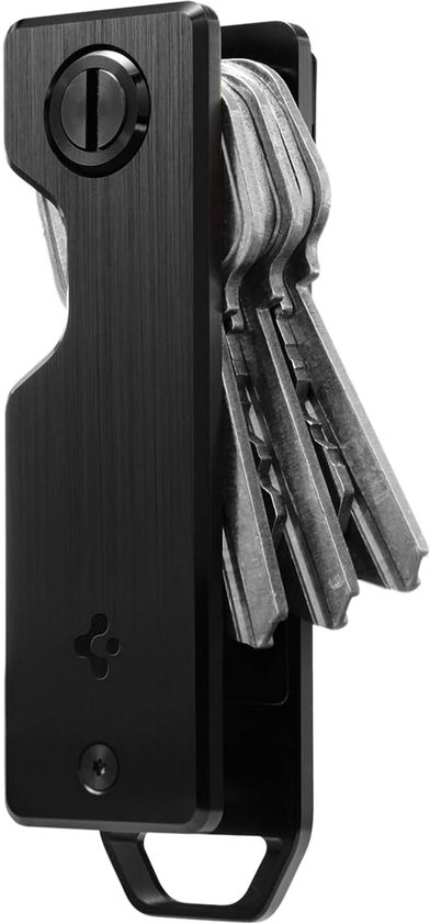 SHYCown Karambit Sleutelhanger, draaibare stressverminderingsfunctie, zwart metalen sleutelhanger voor heren, modern design