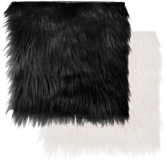 LPLND Schattige langpolige faux fur materiaal Faux fur stof pluizige stof pluche stof voor kostuum mode tapijten rekwisieten achtergronden cosplay stoel decoratie 150 cm x 50 cm (kleur: bruin