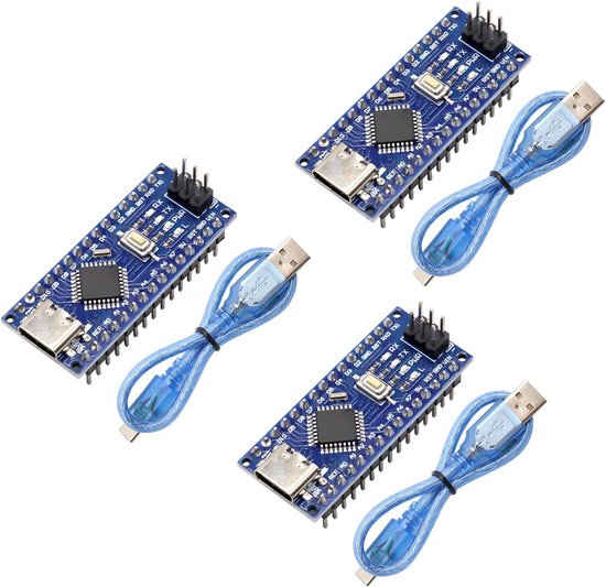 Nano-ontwikkelingskaart 3 stuks - 5V 16M 328P microcontroller met CH340 ...