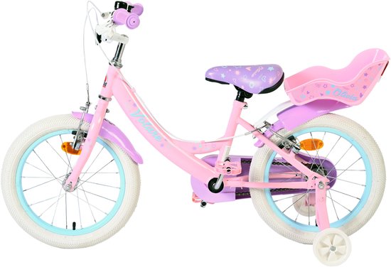 Volare Olivia Kinderfiets - Meisjes - 16 inch - Roze - Twee Handremmen — afbeelding 2