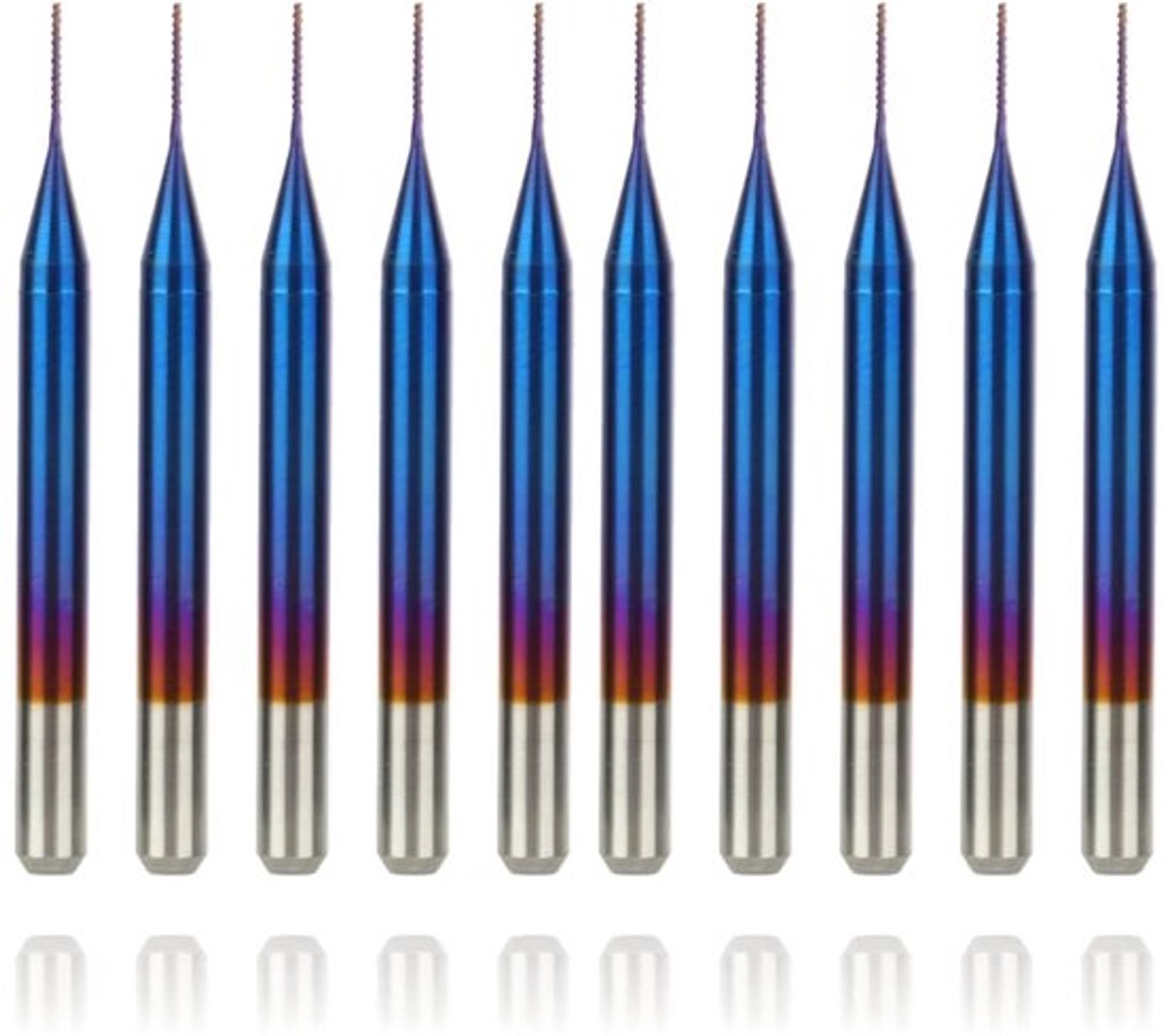 10 Stuks Cone Frees Cutter Tungsten Carbide - Ultra Fijne Granulaire Gereedschappen - Blauw Coating