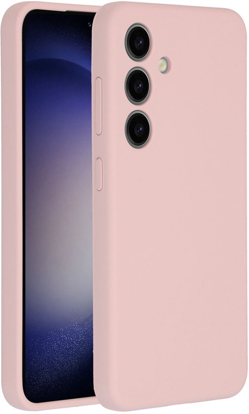 Accezz Case Convient pour Samsung Galaxy S24 Siliconen Case - Accezz Liquid Silicone Back Cover - Rose