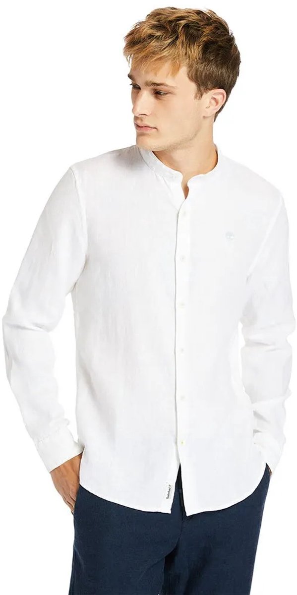 Timberland Mill River Korean Overhemd Met Lange Mouwen L Man Wit