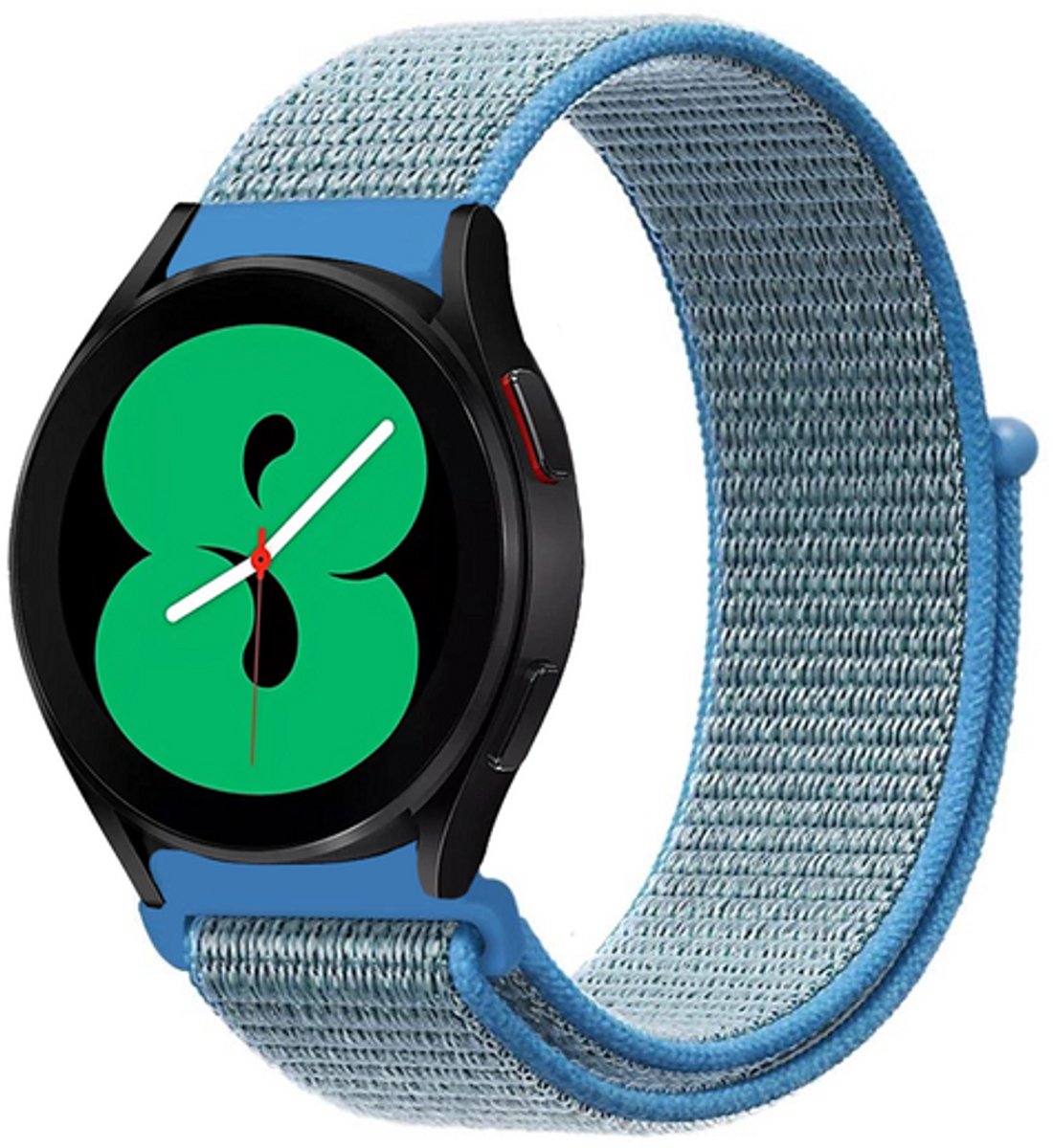 By Qubix - Sport Loop nylon bandje - Blauw - geschikt voor Huawei Watch 5 - 46mm