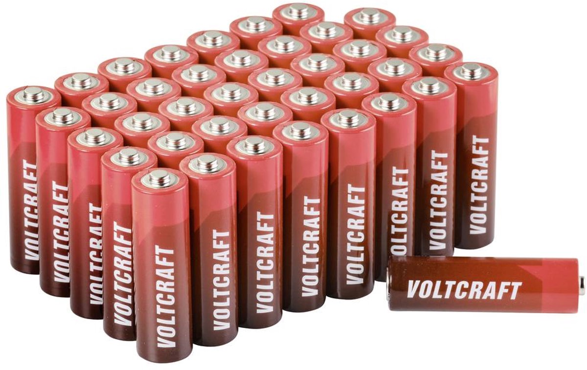 AA batterij (penlite) VOLTCRAFT Industrial LR6 SE Alkaline 2900 mAh 1.5 V 40 stuk(s)