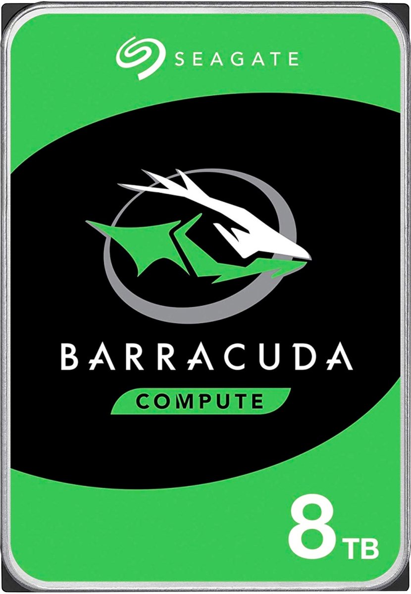 Seagate Barracuda ST8000DM004 - Vaste schijf - 8 TB - intern - 3.5 - SATA 6Gb/s -buffer: 256 MB